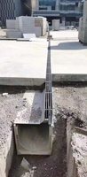 Yete - Canal de drainage linéaire en béton polymère intégré pour jardin extérieur moderne, anti-corrosion, respectueux de l'environnement, certifié CE