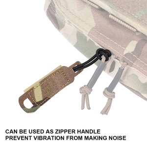 Tiradores de Cremallera Tácticos, Gancho y Bucle, Asa para Mochila, Cordón Molle, Nylon 500D, Corte Láser, Accesorios para Bolsas de Caza - Product Image 5