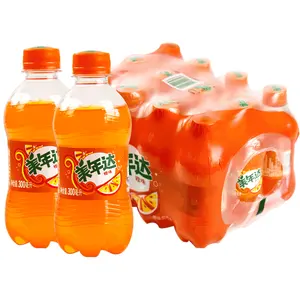 Wholesale exotic drinks Orange flavored soft drinks carbonated beverages 300ml