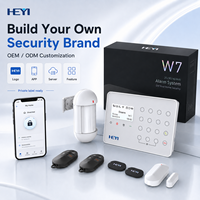 Sistema de Alarma Inteligente W7 4G GSM WiFi, Kit de Seguridad de Material ABS, Compatible con SIA CID, Control Remoto por Aplicación de Servidor Privado