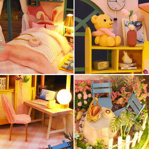 Kit de Casa de Muñecas en Miniatura de Madera Ensamblado a Mano al por Mayor, Adorable Rincón de Lectura con Temática de Panadería para Dormitorio Acogedor, Regalo DIY para Tiendas de Boutique - Product Image 5