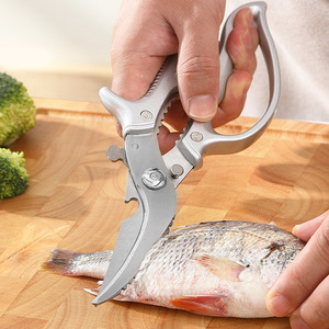 Stainless Steel Chicken Bone Shears Heavy Duty <b>Kitchen</b> <b>Scissors</b> For Meat And Fish Cutting With Anti Slip Handle - Product Image 3