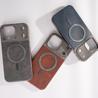 Funda de Teléfono de Cuero PU de Lujo JOYPORODO L154 para iPhone 17 16 Pro Max, Funda Magnética para Móvil, Capa de Celular, Coque, Telephone