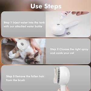 新着ペットシャンプー オーガニック猫用忌避スプレー 水洗い不要 pHバランス調整 臭い除去 ペット用コーム リーブインセラム 消臭スプレー - Product Image 4