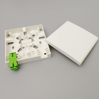 Boîtier de terminaison fibre optique QD-APT 2 ports pour bureau ou mur, en ABS