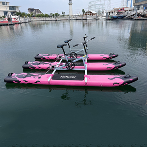 เรือโป๊ะลอยน้ำแบบเป่าลมลดราคาพิเศษ จักรยานน้ำสำหรับผู้ใหญ่ จักรยานน้ำสำหรับสองคน - Product Image 4