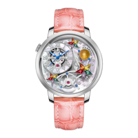 Montre HANBORO squelette en or rose avec cristaux, cadran nacre, mouvement à quartz, 38 mm, étanche, bracelet en acier inoxydable et cuir, montre de luxe pour femme