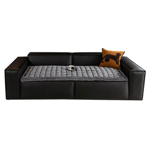 <b>Sofa</b> Cushion Plush Seat Pad 90-140cm Solid Color Non Slip <b>Cover</b> <b>For</b> <b>Sofa</b> Modern Style - Product Image 3