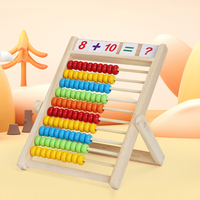 Le nouveau support de calcul de nombre multifonctionnel boulier en bois Montessori jouet de comptage éducatif pour enfants tout-petits garçons et filles