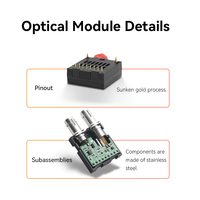 Factory Price 1X9 10M Fiber Optic Transceivers ST 3.3V 1310nm 20KM Single Mode Dual Fiber Low Latency Data Transmission GIANTECH