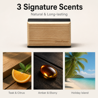 Diffuseur de parfum pour voiture en bois avec logo personnalisé, clip invisible pour pare-soleil, désodorisant longue durée, arôme naturel pour l'intérieur du véhicule
