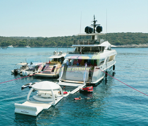 Lớn hơn công viên nước CHƠI thiết bị du thuyền bãi biển hồ bơi nảy <span class=keywords><strong>Inflatable</strong></span> nổi nền tảng - Product Image 5