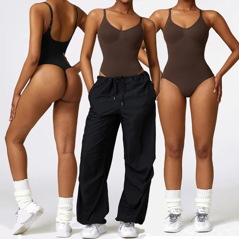 Moda streetwear skims shapewear para as mulheres fajas colombianas mulheres treino fitness macacões playsuits bodysuits