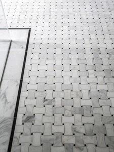 Mosaico de azulejos de vidrio con forma cuadrada de mármol biselado para salpicadero, decoración de <span class=keywords><strong>pared</strong></span> y suelo - Product Image 6