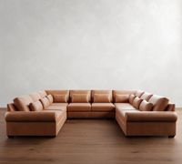 Canapé d'angle modulaire sans accoudoirs avec coussins détachables et support lombaire – Canapé sectionnel rembourré de luxe moderne pour salon