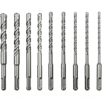 Mèche de perçage à percussion SDS Plus à tête cruciforme, à pointe en carbure YG8, pour marteau perforateur rotatif, pour le perçage de la maçonnerie, du béton, des murs, des briques et des pierres dures