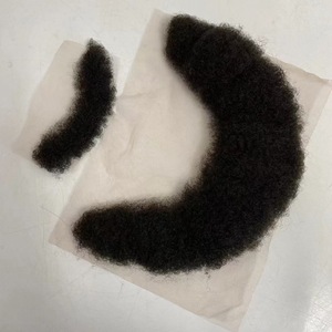 Protesi per <span class=keywords><strong>barba</strong></span> intera in capelli umani Remy europei, 100% veri, annodati a mano, in pizzo, 7x22 cm, <span class=keywords><strong>taglia</strong></span> grande - Product Image 2