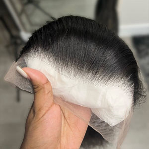 Peluca frontal de encaje HD 13x6 de cabello humano virgen vietnamita, ondulada, 250% de densidad, rizada, sin pegamento, para mujeres afroamericanas - Product Image 2