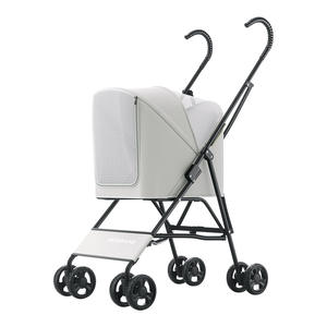 Açık yürüyüş taşıyıcı için <span class=keywords><strong>2025</strong></span> fabrika kompakt katlanabilir evcil hayvan arabası köpek kedi sepeti - Product Image 2