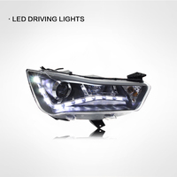 Nouvel ensemble de phares de voiture en gros pour Citroën C-Quatre 2012-2016, avec lentille de feux de jour LED modifiée et retrofit xénon