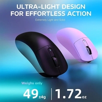 Mouse Gaming Nirkabel Ringan X3 dengan 3 Mode 2.4G USB-C Wired BT 26K DPI Sensor Optik PAW3395 untuk PC/Laptop/Win/Mac
