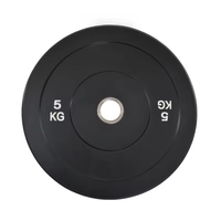 Équipement de gymnastique de haute qualité plaques de poids en caoutchouc plaques d'haltères en caoutchouc noir faisant la machine à vendre