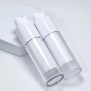 Botella de Lujo para Cosméticos con Bomba Airless de PP, 15ml 30ml 50ml, Blanca, de Doble Pared, para Suero, con Acabado Esmerilado y Recargable - Product Image 5