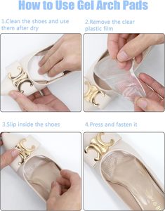 Solette Adesive a Tre Quarti del Tallone Goodfeet per Fascite Plantare, Supporto Arco Plantare, Sollievo dal Dolore ai Piedi - Product Image 6