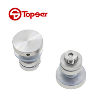 Acier inoxydable 4 roues 42MM rouleau porte coulissante en verre système douche glissière Rail système matériel