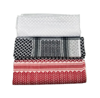 Keffieh palestinien noir et blanc, foulard tactique du désert, couvre-tête du Moyen-Orient