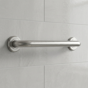 Barra de Apoyo de Acero Inoxidable para Montar en la Pared, 16 Pulgadas, Acabado Níquel Cepillado, Pasamanos de Seguridad para Baño, Diseño Minimalista - Product Image 1