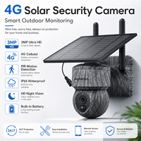 Caméra de chasse extérieure ST-517C 3MP 4G WiFi solaire, mini caméra de sécurité PTZ avec capteur CMOS 2K, vision nocturne IP66 et détection PIR