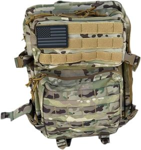Sac à dos tactique en denim 40L, fermeture éclair Molle 900D/1000D, polyester, équipement de survie, randonnée, camping, voyage, 3 jours - Product Image 2