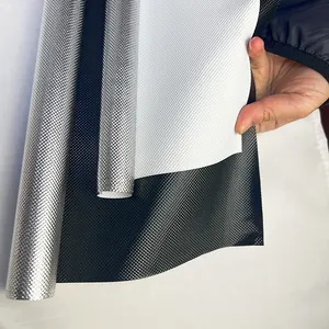 Factory Supplier light reflection and insulation materials diamond pattern embossed aluminum polyester film sheets