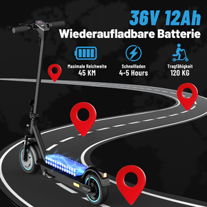 Scooter Eléctrico Plegable con Certificación ABE, Motor de 250W, Rueda de 10 Pulgadas, 20 Km/h, Inclinación de 15 Grados para Adultos, Venta al Por Mayor - Product Image 6