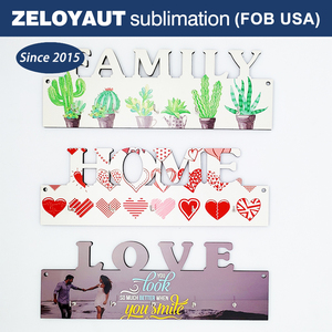 Zeloyaut personnalisé MDF porte-clés porte-clés de luxe avec sublimation blanc mural mignon porte-clés pour la maison hôtel nouveauté cadeau - Product Image 2