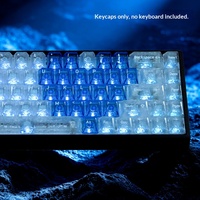 Front-and-Side Carbon-Fiber-Patterned Heart Design Magnetic-Axis Mechanical Keyboard Keycaps Carbon-Texture PC Material Boxed