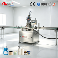 Machine de remplissage verticale entièrement automatique professionnelle pour liquides à haute viscosité avec 1 buse pour shampoing, crème, pâte, gel, huile, baume