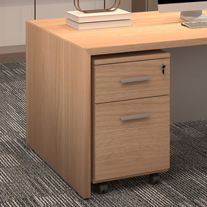 Meuble de rangement mobile moderne sous bureau avec serrure à clé et panneau de conception élégante pour atelier, chambre, bureau à domicile, école, hôtel - Product Image 2