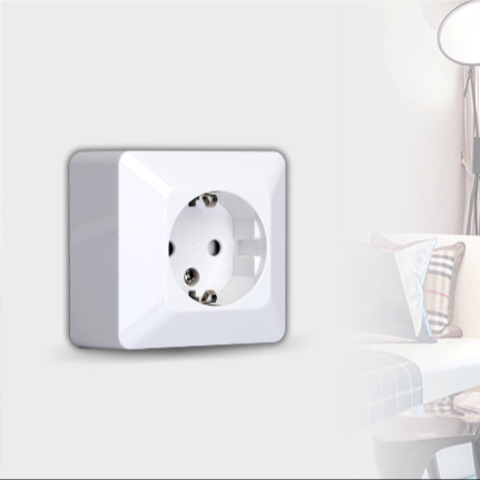 ПК ЕС настенная ЕС steckdose поверхностного монтажа в одну сторону Европы настенная розетка Германия