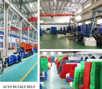 Boîtes de rangement en plastique empilables et robustes pour le stockage en entrepôt, étagère combinée pour caisses, boîte à outils, pièces de rechange