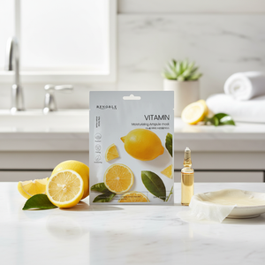Paquete de hoja facial con infusión de vitamina RENOBLE hidratante 22ML ampolla de Corea para la piel seca en la cara cuerpo hecho colágeno CEJ BEAUTY - Product Image 3
