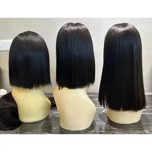 Ghrehair Lace Front Bobo Perruques couleur naturelle Brésilienne Remy Perruques cheveux humains perruques naturel cheveux humain haute densité