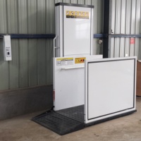 Mini elevador interior/exterior para personas discapacitadas Plataforma vertical de acero Mesa elevadora para sillas de ruedas para Villas pequeñas y uso doméstico