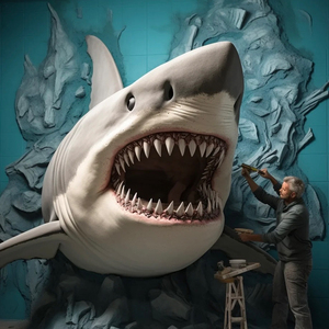 Modelo de tiburón personalizado resina artesanía fibra de vidrio y fibra Escultura instalación para acuario Vida <span class=keywords><strong>Marina</strong></span> pantalla - Product Image 3