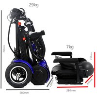 Scooters de mobilité pliables solides et robustes, faciles à utiliser, voiturette de golf électrique à moteur électrique détachable à 4 roues
