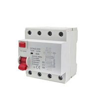 Disjoncteur différentiel de type B 32A 40A 63A 2P 4P 30MA 100MA, dispositif de protection contre les fuites à la terre AC/DC pour station de recharge de véhicules électriques