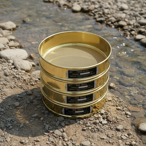 Peneira de Malha Padrão de Alta Qualidade com Armação de Latão, Diâmetro 8 e 12 polegadas, para Solo, Cimento e Agregados, Manual, para Peneiramento 1% - Product Image 1