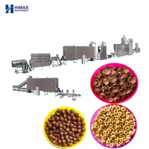 Best Breakfast Cereal Corn Flakes Extruder Production Line Machinery Price