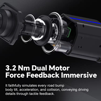 Volante de Carreras PXN V99 con Force Feedback, Simulador de Conducción de 900 Grados para Juegos de Carreras, Compatible con PS4, PS3, PC y Xbox